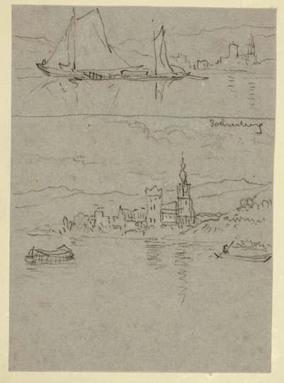 To flodscener af William Alfred Delamotte