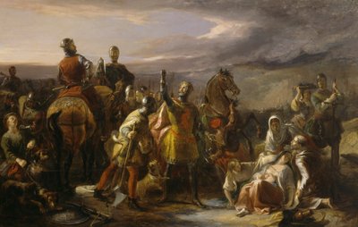 Heroism and Humanity, ca. 1840 (olie på lærred) af William Allan
