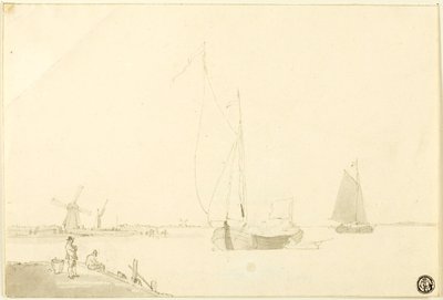 hollandsk kystscene af William Anderson