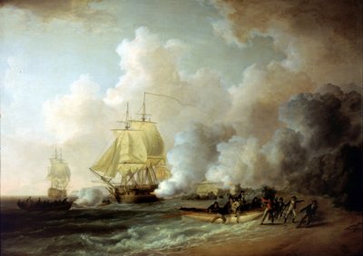 Briternes erobring af Fort Louis (Martinique) den 20. marts 1794 af William Anderson