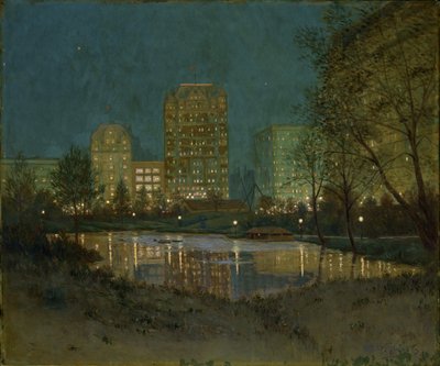 Central Park og Plaza, 1917-1918. af William Anderson Coffin
