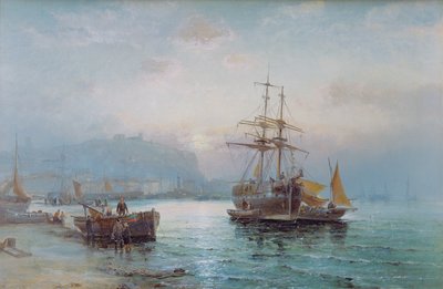 Scarborough Havn af William Anslow Thornley
