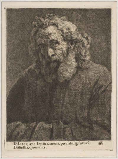 Gammel mand med langt skæg, 1761. af William Baillie