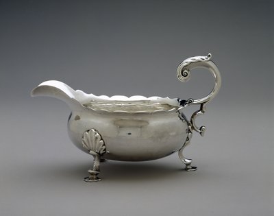 Saucebåd, ca. 1755-1765 (sølv) af William Ball
