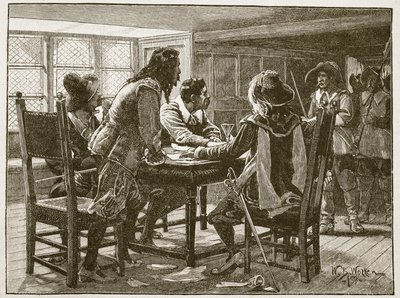 Anholdelse af de sammensvorne ved havfruen, illustration fra 
