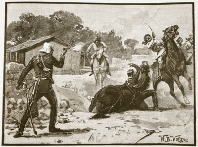 Hvordan Major Tombs vandt Victoria Cross, illustration fra 