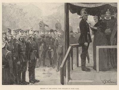 Anmeldelse af London Fire Brigade i Hyde Park af William Barnes Wollen