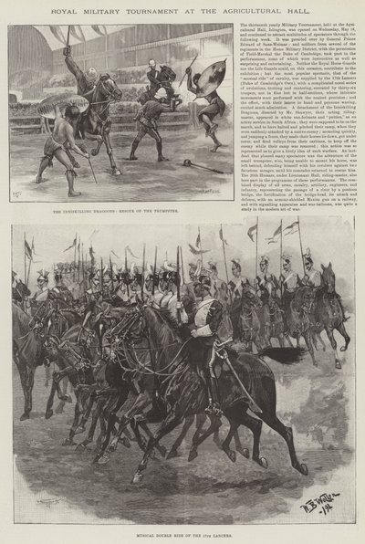 Kongelig Militærturnering i Landbrugshallen af William Barnes Wollen