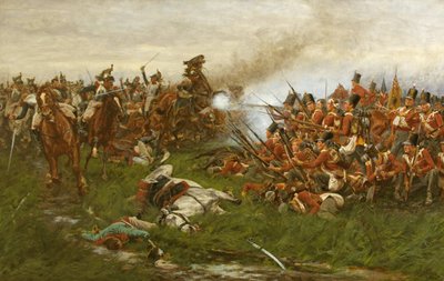 Det 28. (1. Gloucestershire Regiment) ved Waterloo af William Barnes Wollen