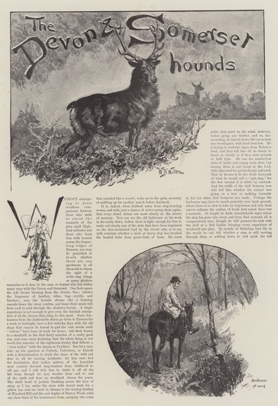 Devon og Somerset Hounds af William Barnes Wollen