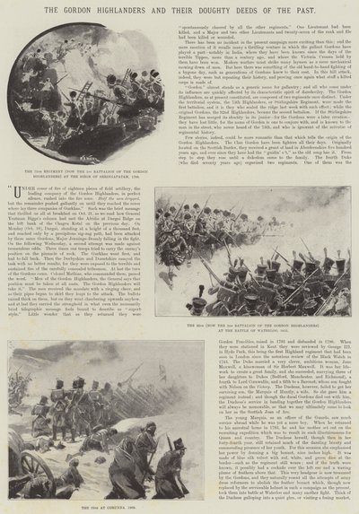 Gordon Highlanders og deres dristige gerninger i fortiden af William Barnes Wollen