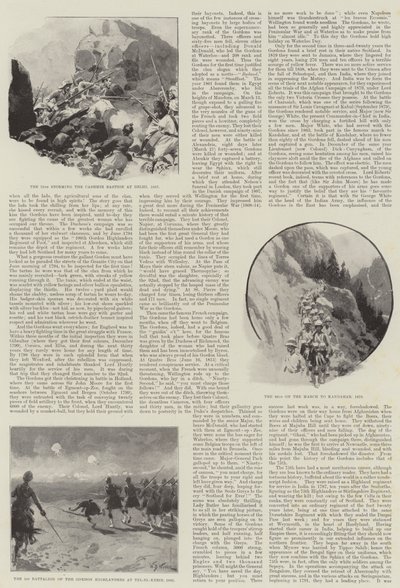 Gordon Highlanders og deres dristige gerninger i fortiden af William Barnes Wollen