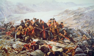 Det sidste standpunkt for det 44. regiment ved Gundamuck under tilbagetoget fra Kabul af William Barnes Wollen