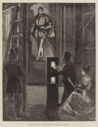 Modern Ghost-Raising, en skitse bag kulisserne på Polyteknisk Læreanstalt af William Bazett Murray