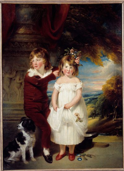 Bror og søster Maleri af William Beechey (1753-1839) søn. 1,67x1,23 m af William Beechey