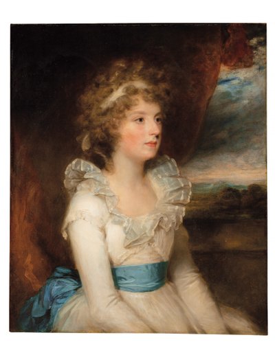 Portræt af Elizabeth Keene (d. 1845) (olie på lærred) af William Beechey