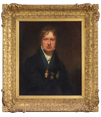 Sir George Nayler, våbenkonge med strømpebånd af William Beechey