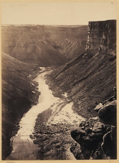 Grand Cañon, Colorado River, nær Paria Creek, set mod vest af William Bell