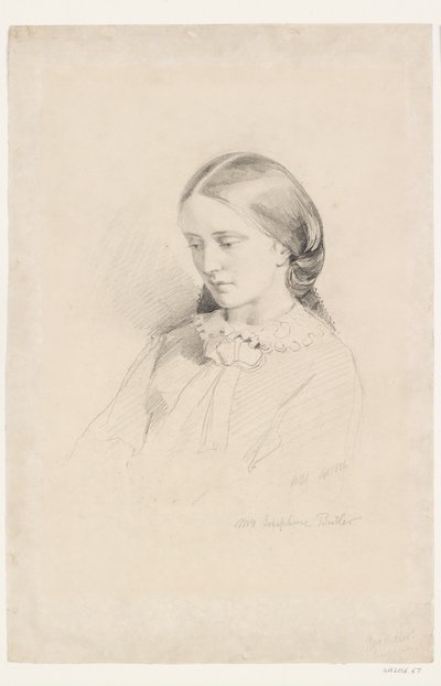 Josephine Butler, tidlig feministisk kampagneleder, 1856 af William Bell Scott