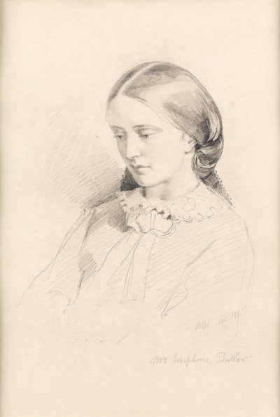 Josephine Butler, tidlig feministisk kampagneleder, 1856 af William Bell Scott