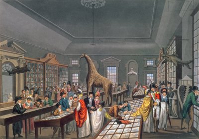 Interiør af den egyptiske hal, Piccadilly, ætset af kunstneren, ca. 1815-25 (akvatint) af William Benjamin Sarsfield Taylor