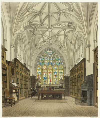 Biblioteket på Winchester College af William Bennett