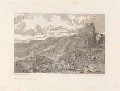 Bow and Arrow Castle, Isle of Portland af William Bernard Cooke