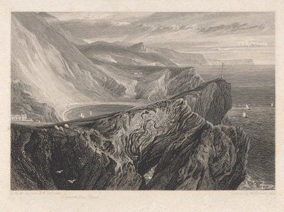 Lulworth Cove, Dorsetshire af William Bernard Cooke