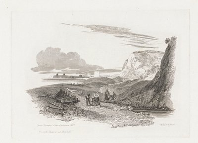 Martello Towers ved Bexhill af William Bernard Cooke