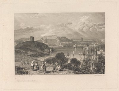Plymouth, fra Mount Batten af William Bernard Cooke