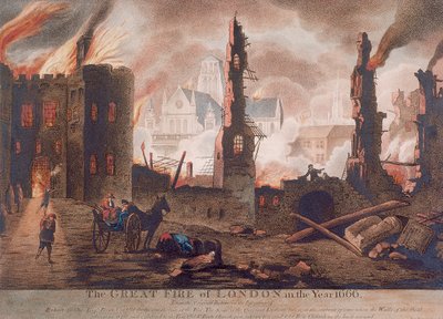 Ludgate, Great Fire of London, London, 1792 af William Birch