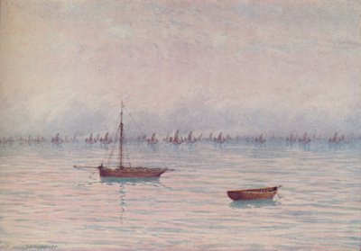 En fiskerflåde, 1910 af William Biscombe Gardner