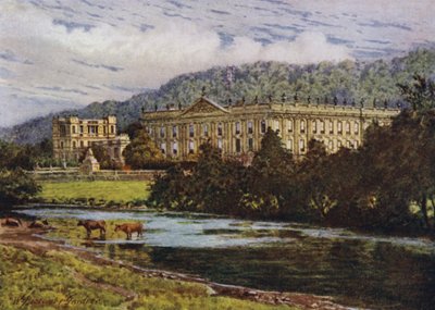 Chatsworth from the Derwentdani af William Biscombe Gardner