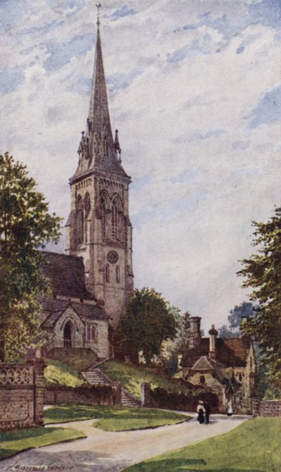 Edensor Church, Chatsworth af William Biscombe Gardner