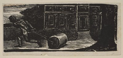 En rullende sten er altid blottet for mos, fra Thorntons Pastorals of Virgil, 1821. af William Blake