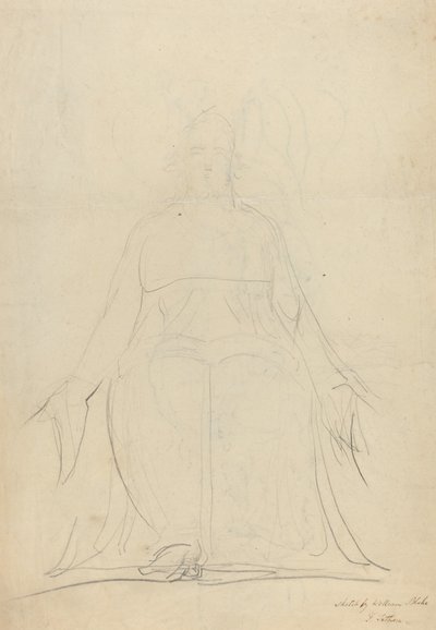 En stigende spiral af figurer [recto] af William Blake