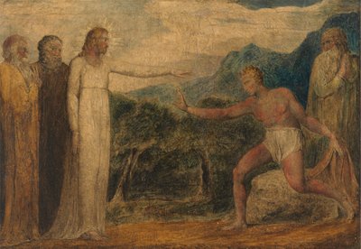 Kristus, der giver synet til Bartimeus af William Blake