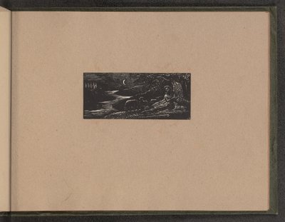 Colinet hviler om natten, 1821. af William Blake