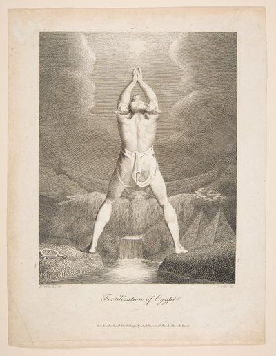 Befrugtning af Egypten Erasmus Darwin, Den botaniske have, 1791. af William Blake