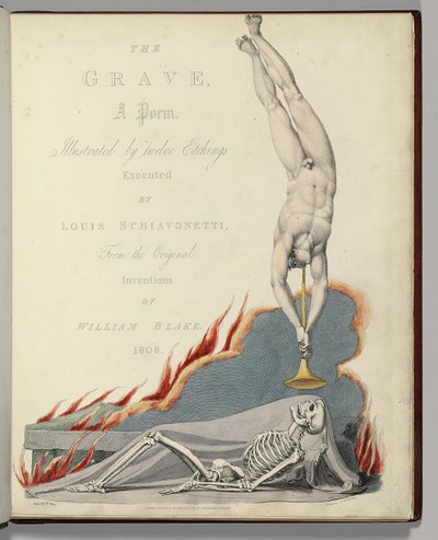Frontispice fra "The Grave" af Robert Blair, indgraveret af Louis Schiavonetti af William Blake