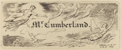 George Cumberlands kort, 1827. af William Blake