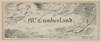 George Cumberlands beskedkort, 1827. af William Blake
