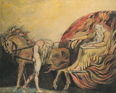 Gud dømmer Adam, ca. 1795. af William Blake