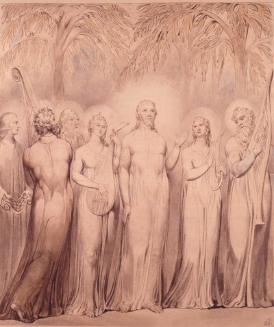 Kristi og apostlenes salme af William Blake