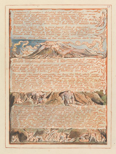 Jerusalem, plade 23, Jerusalem! Jerusalem! .... af William Blake