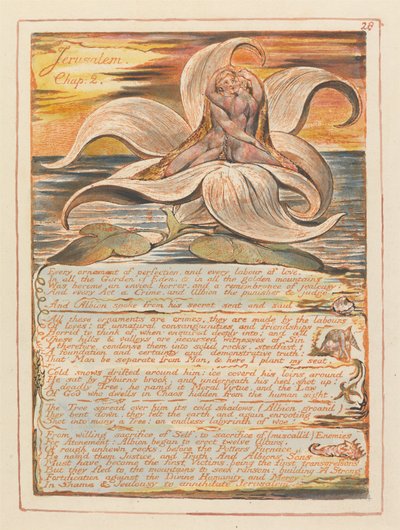 Jerusalem, plade 28, Jerusalem, kapitel. 2 .... af William Blake