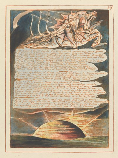 Jerusalem, Plate 39, Af Satans Watch-fiends .... af William Blake