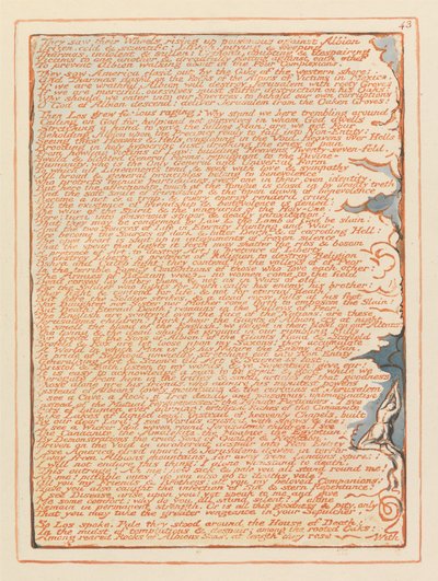 Jerusalem, plade 43, de så deres hjul .... af William Blake