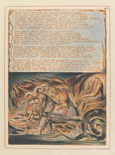 Jerusalem, tallerken 46, bad, mild læge .... af William Blake