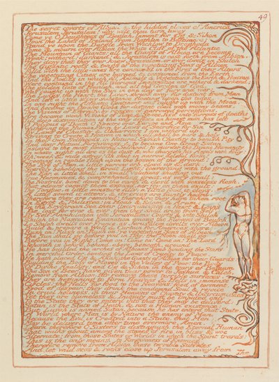 Jerusalem, plade 49, Albions hemmelige dækninger .... af William Blake